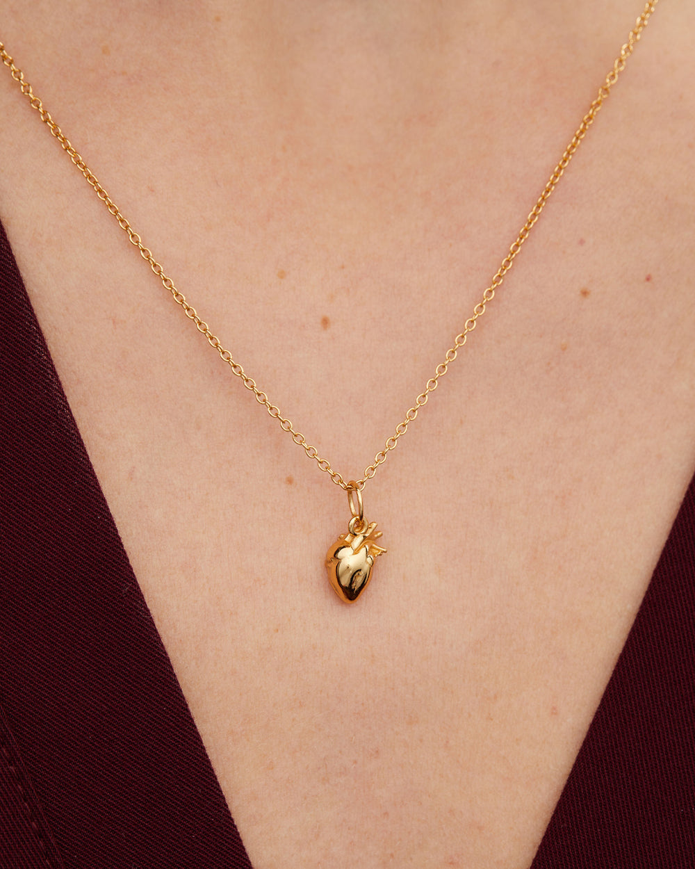 Anatomical Heart Pendant Charm